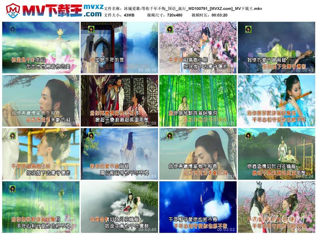 冰城爱歌-等你千年不悔_国语_流行_MD100791